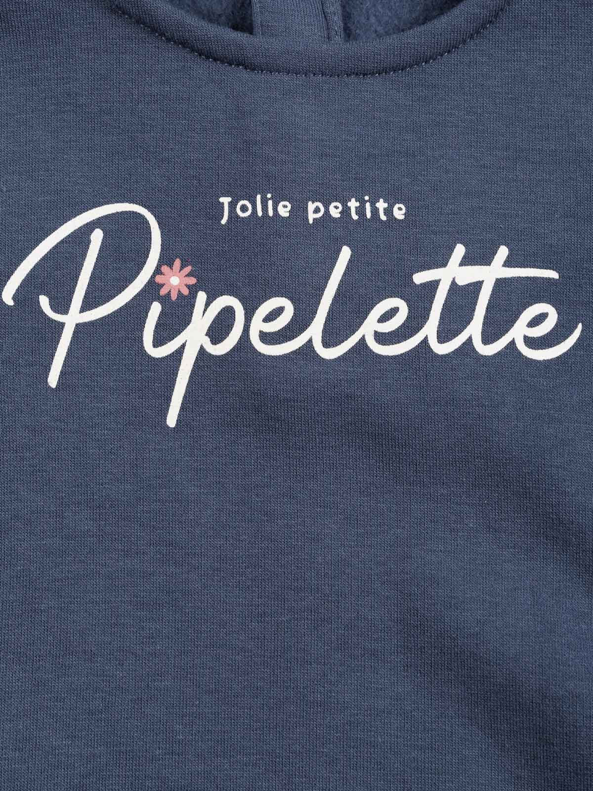 Sweat petite pipelette fille (3-36M) Sweat petite pipelette fille (3-36M)