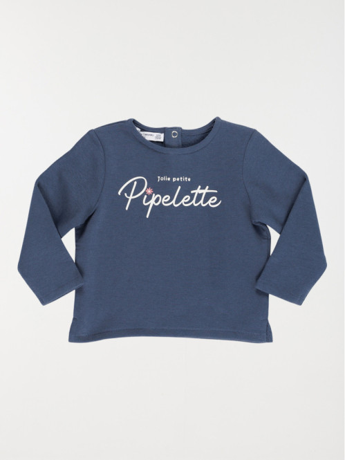 Sweat petite pipelette fille (3-36M)