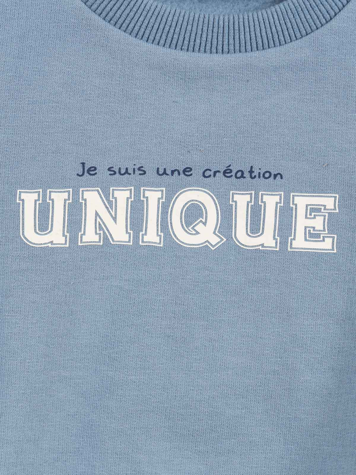 Sweat bleu cascade garçon (3-36M)