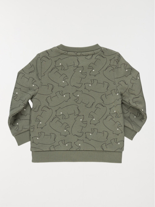 Sweat épicéa ourson garçon (3-36M)