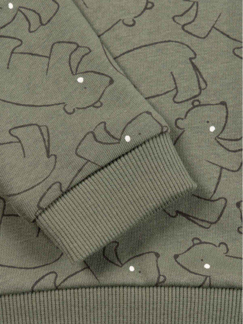 Sweat épicéa ourson garçon (3-36M)
