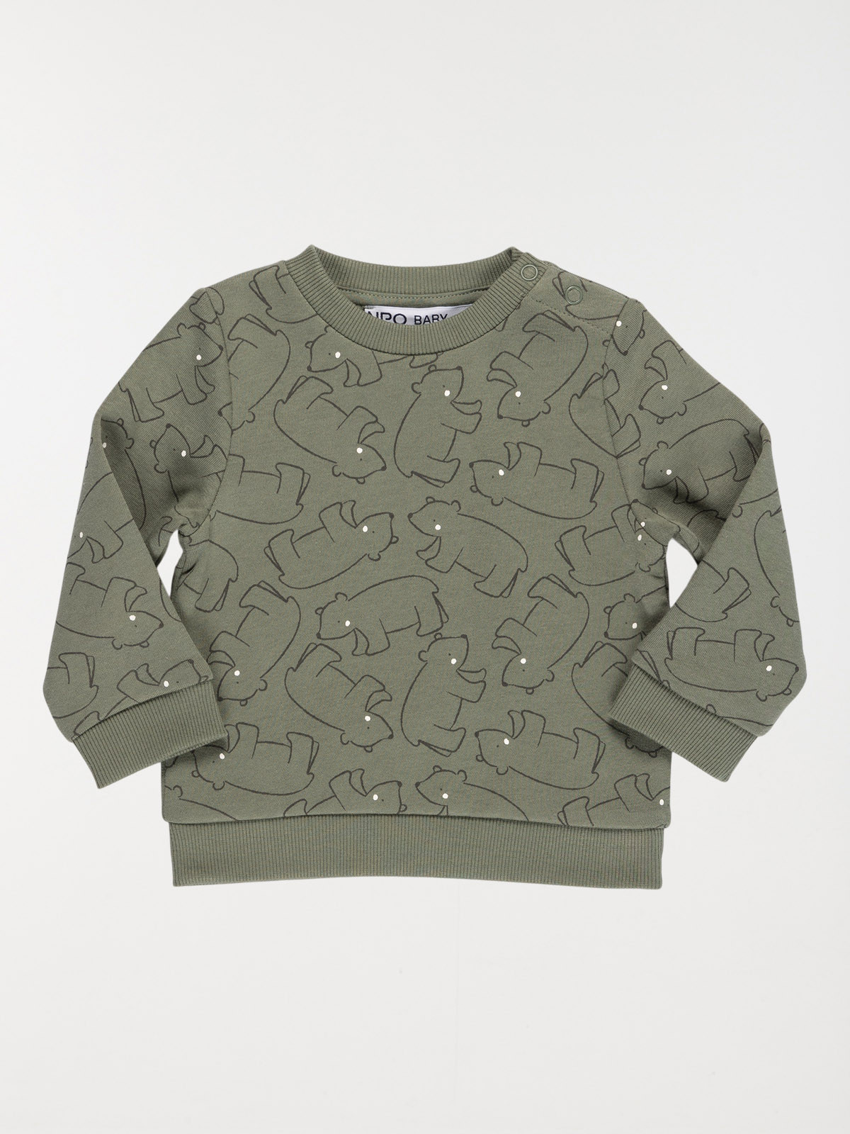 Sweat épicéa ourson garçon (3-36M)