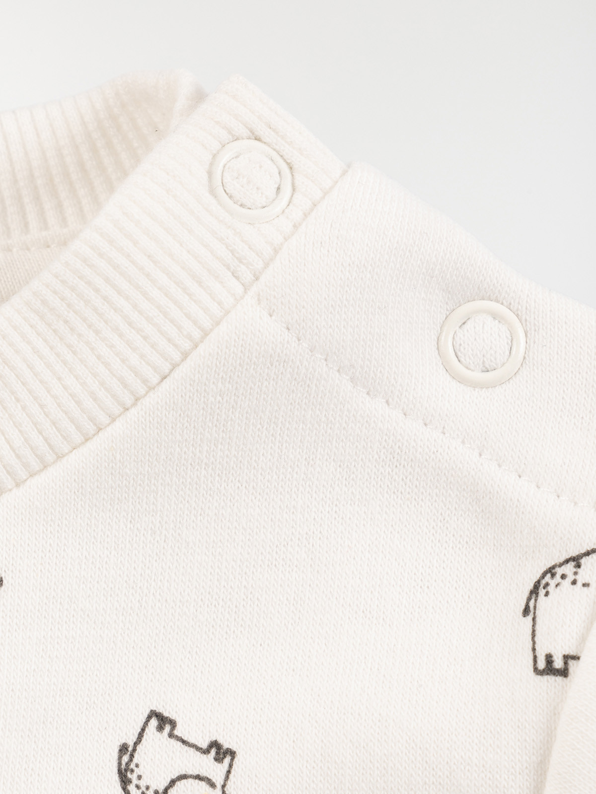 Sweat écru éléphants garçon (3-36M) Sweat écru éléphants garçon (3-36M)