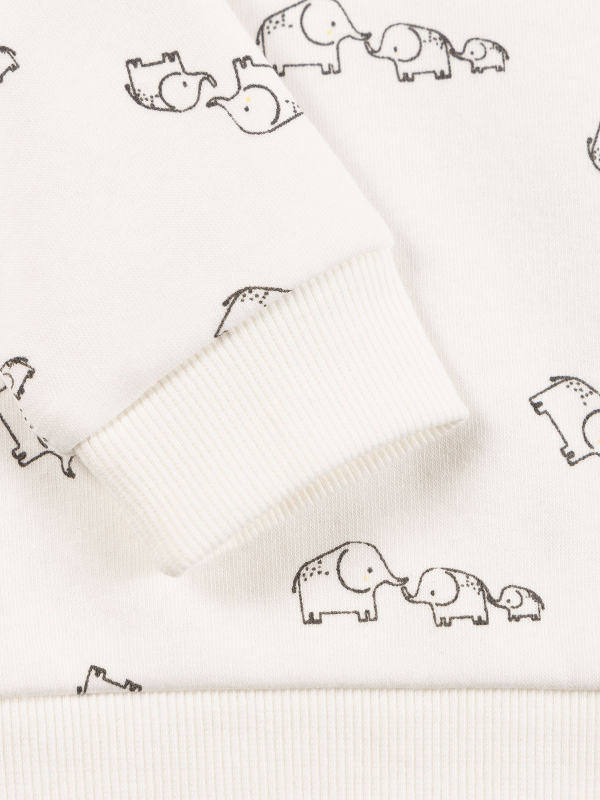 Sweat écru éléphants garçon (3-36M) Sweat écru éléphants garçon (3-36M)