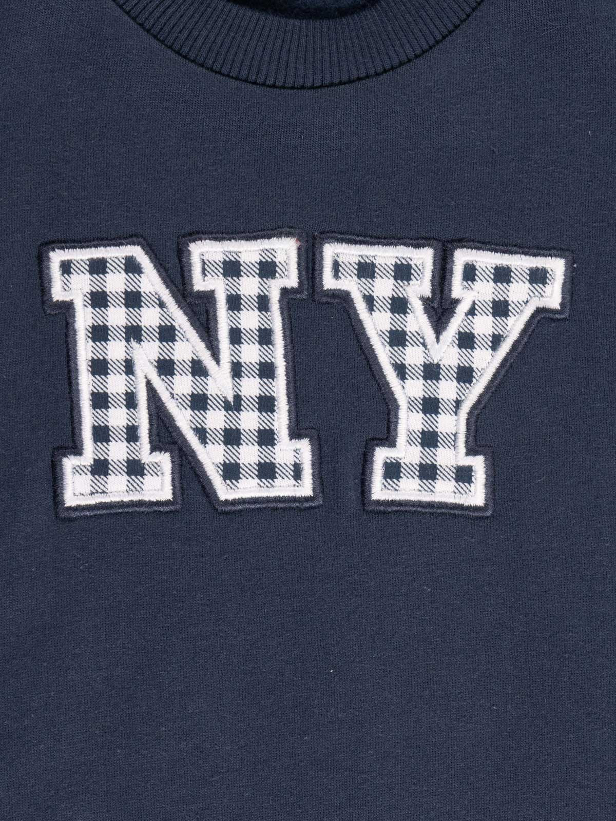Sweat NY vichy garçon (3-36M) Sweat NY vichy garçon (3-36M)