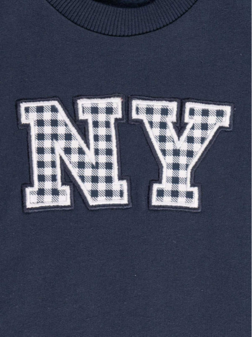 Sweat NY vichy garçon (3-36M)