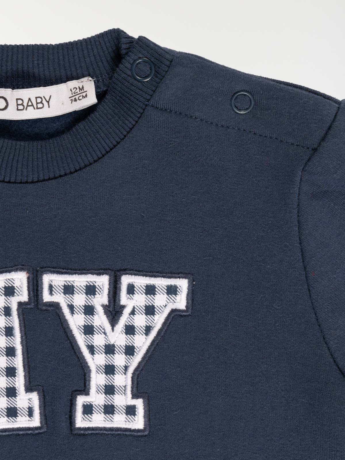 Sweat NY vichy garçon (3-36M) Sweat NY vichy garçon (3-36M)