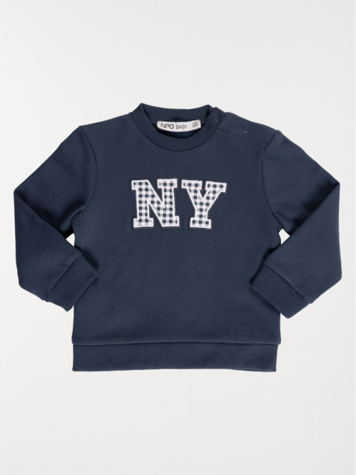 Sweat NY vichy garçon (3-36M)
