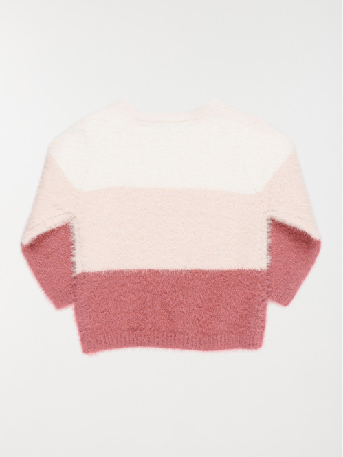 Pull tricolore fille (3-36M) Pull tricolore fille (3-36M)