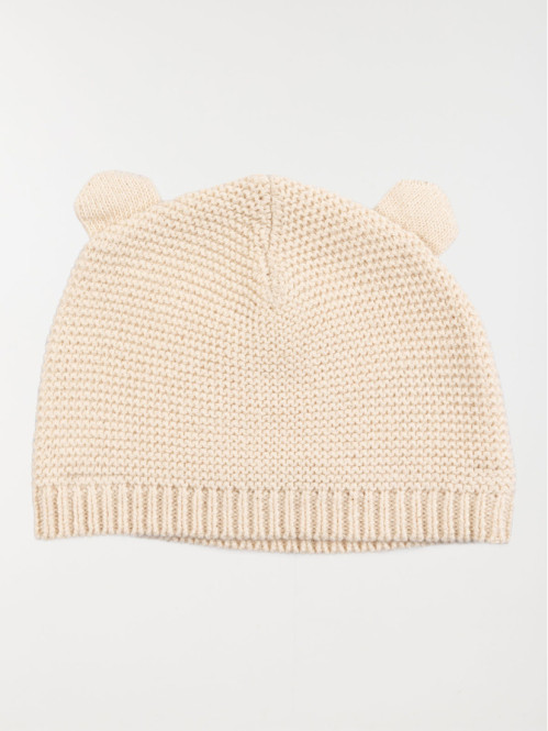 Bonnet naissance écru chiné (0-3M) Bonnet naissance écru chiné (0-3M)