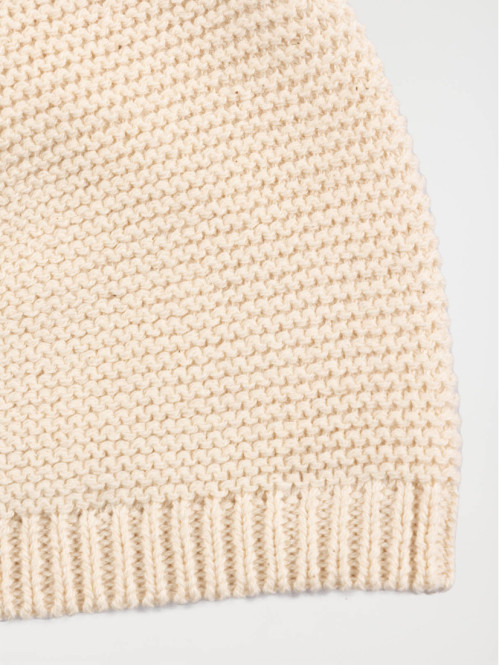 Bonnet naissance écru chiné (0-3M) Bonnet naissance écru chiné (0-3M)