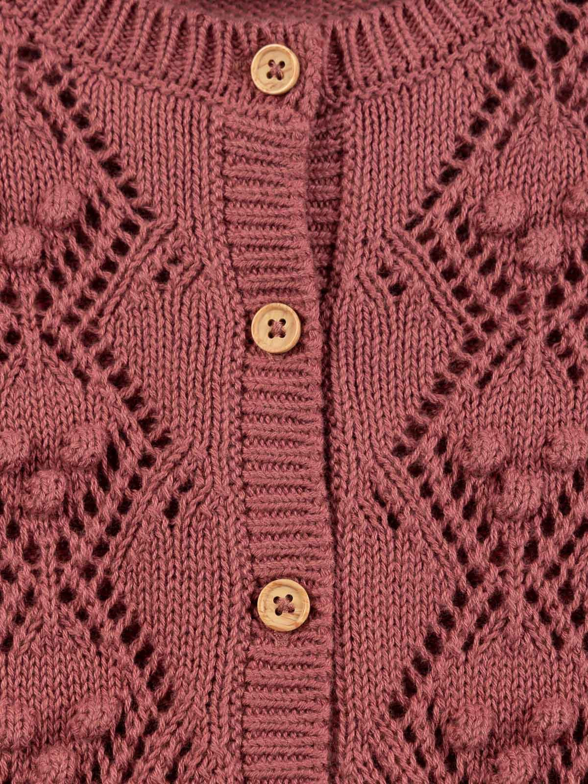 Gilet violet prune fille (3-36M) Gilet violet prune fille (3-36M)