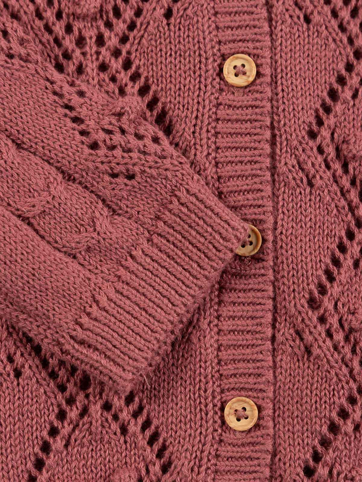 Gilet violet prune fille (3-36M) Gilet violet prune fille (3-36M)