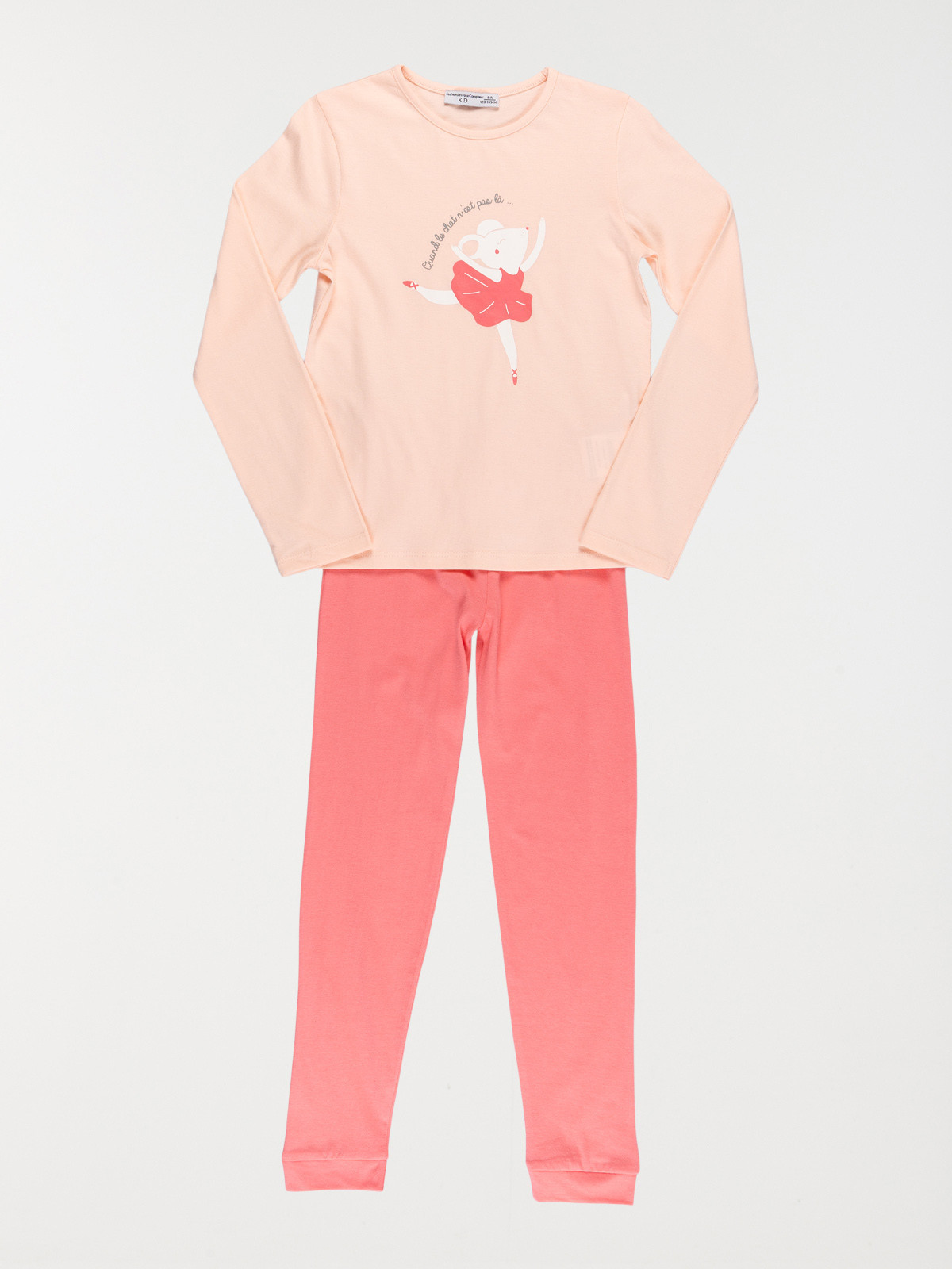 Pyjama motif souris fille (3-12A)