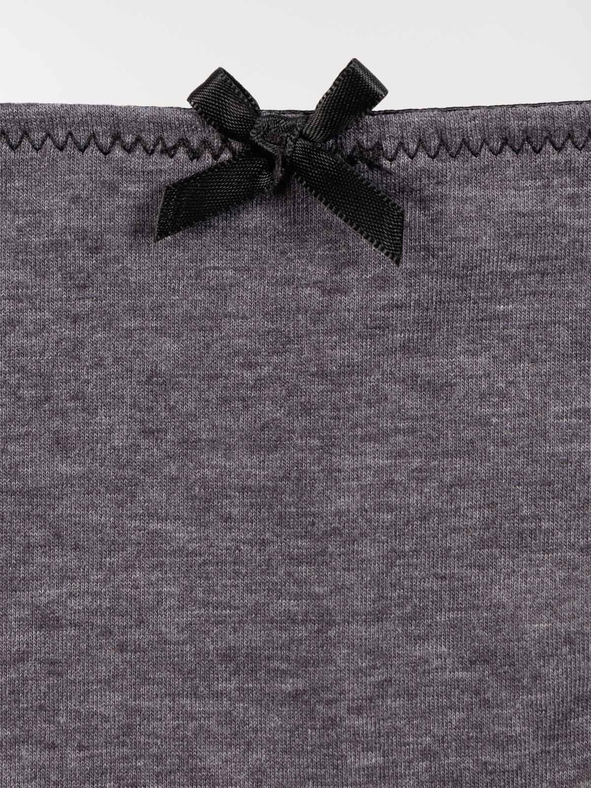 Culottes noir et gris chiné femme (S-XL) Culottes noir et gris chiné femme (S-XL)