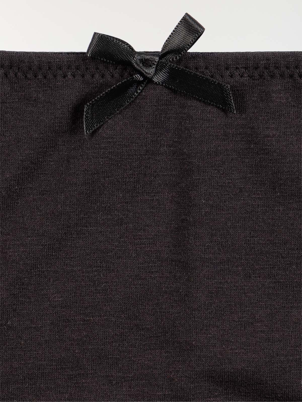 Culottes noir et gris chiné femme (S-XL) Culottes noir et gris chiné femme (S-XL)