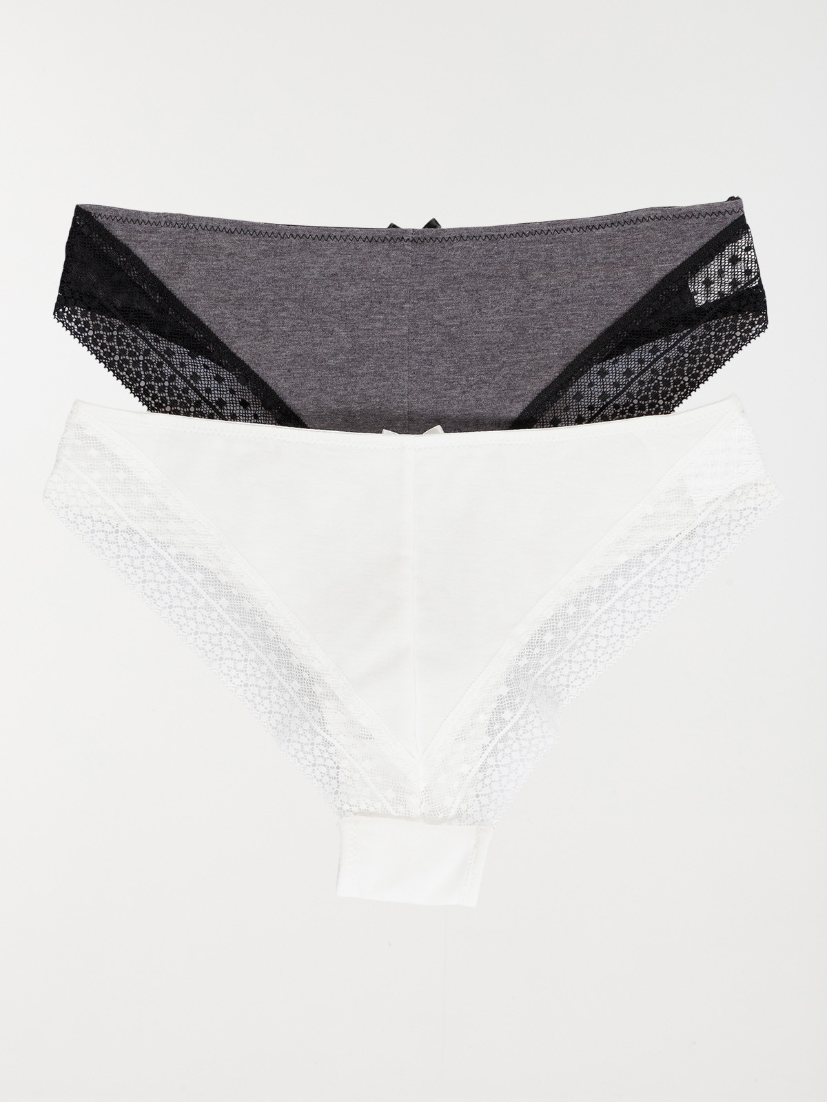 Culottes blanc/gris chiné femme (S-XL)
