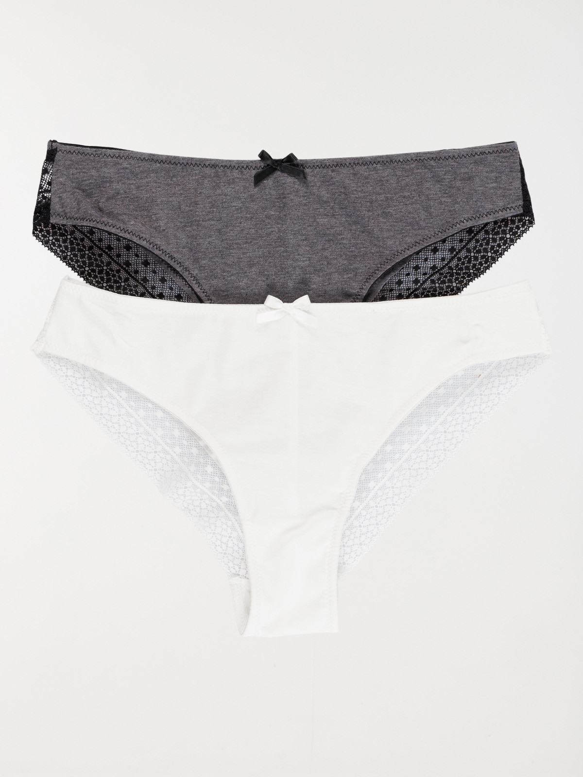 Culottes blanc/gris chiné femme (S-XL)