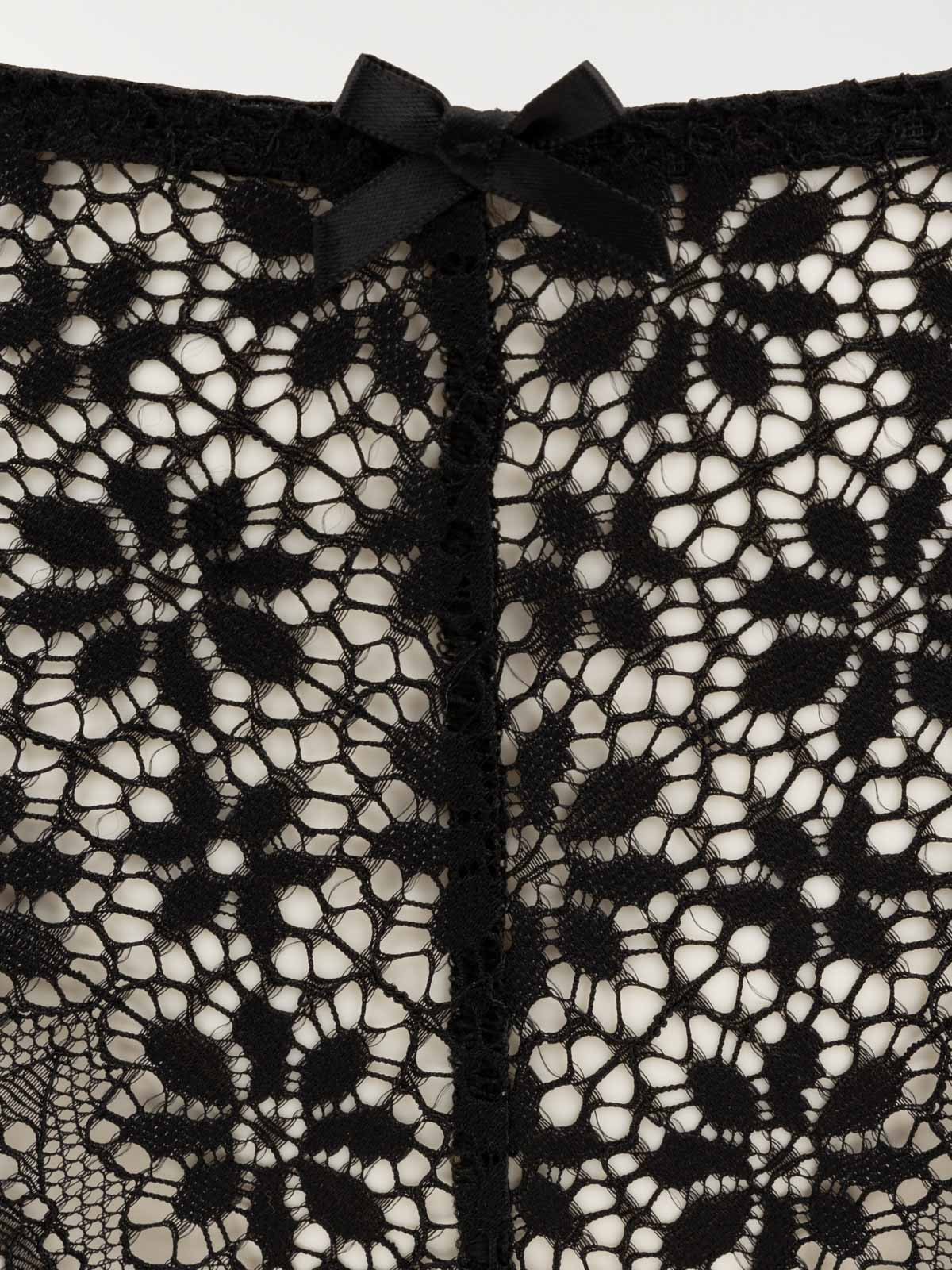 Shorty dentelle noire femme (S-XL)