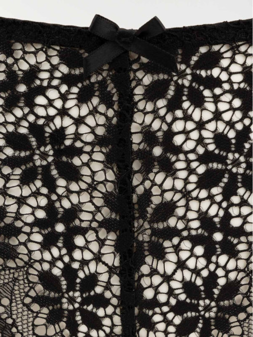 Shorty dentelle noire femme...