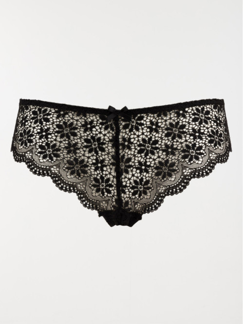 Shorty dentelle noire femme (S-XL)