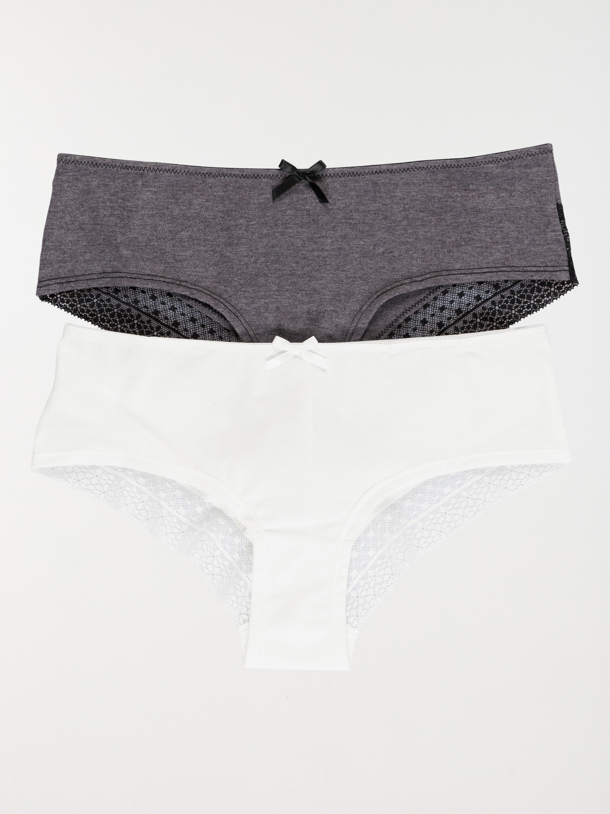 Shorties gris et blanc femme (S-XL)