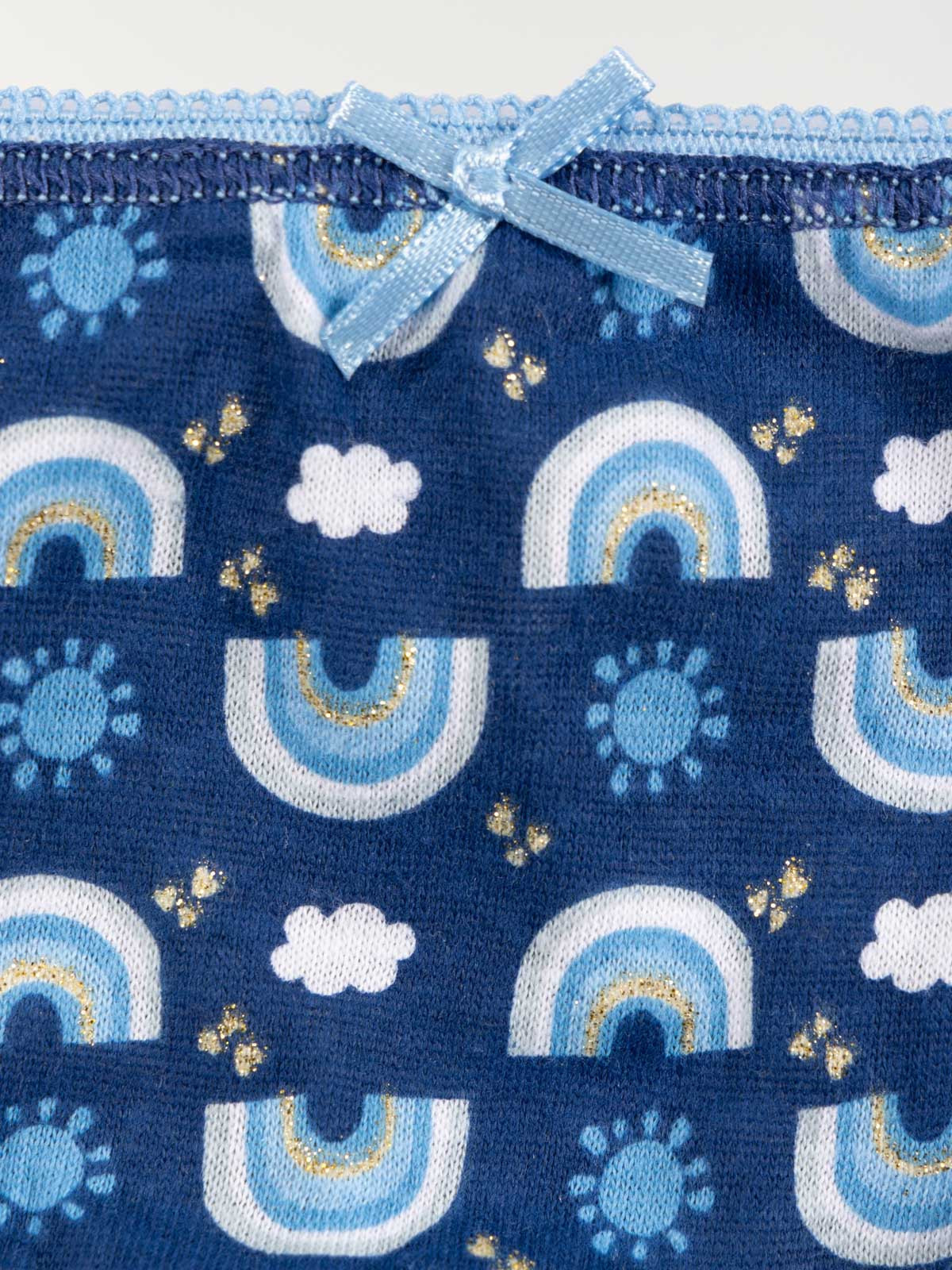 Lot de 5 slips arc-en-ciel fille