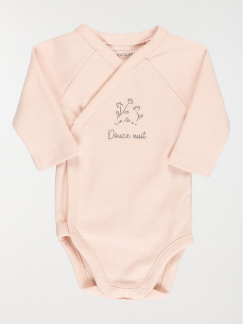 Bodies naissance fleurs fille (0-6 M)