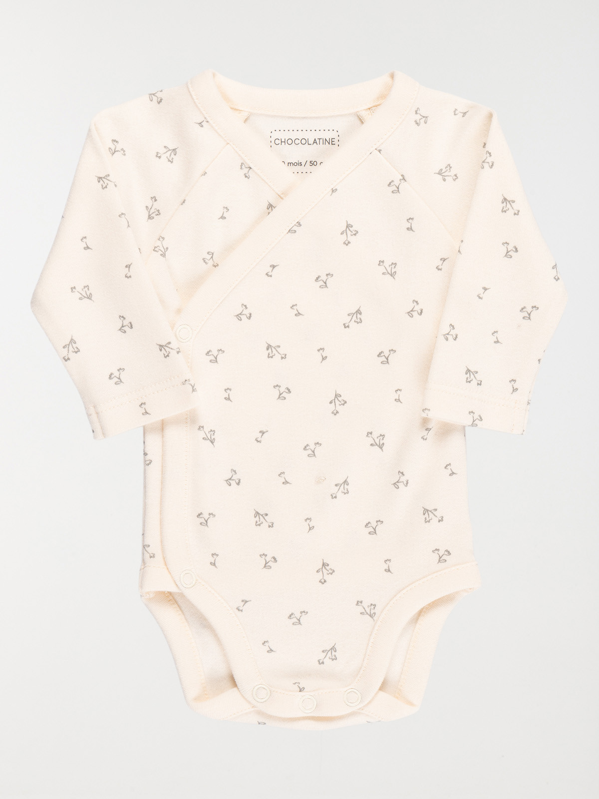 Bodies naissance fleurs fille (0-6 M)