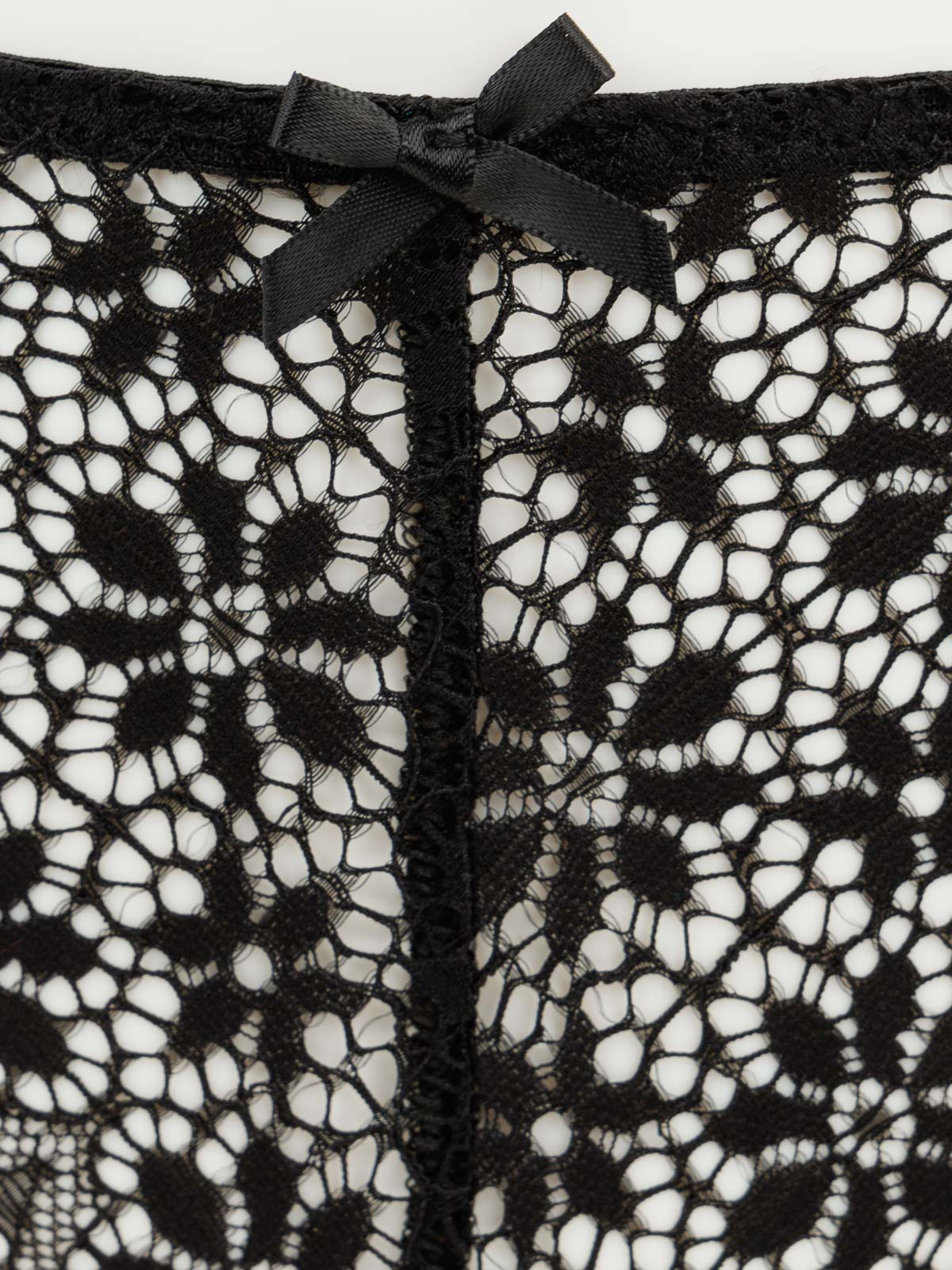 Tanga dentelle noire femme (S-XL)