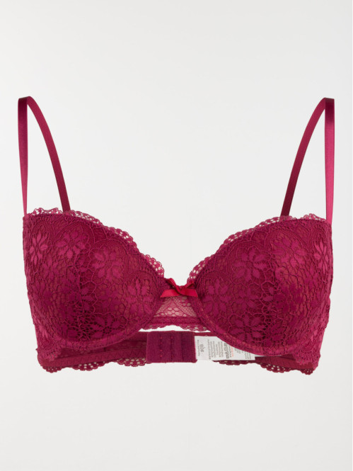 Soutien-gorge dentelle figue (85A-95E)