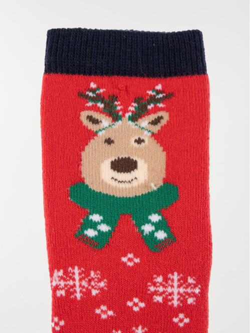 Chaussettes de Noël imprimées bébé Chaussettes de Noël imprimées bébé