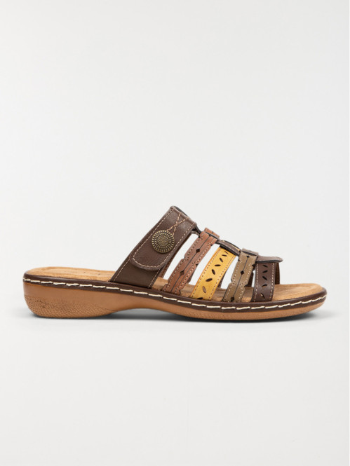 Mules brides colorées femme (37-42)