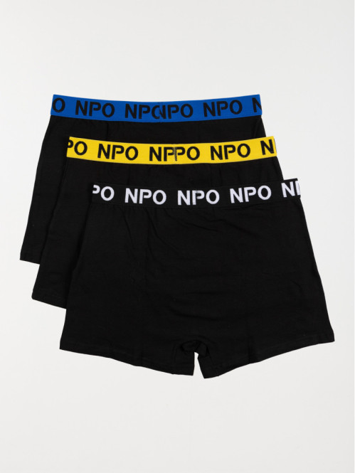 Lot de 3 boxers noirs homme