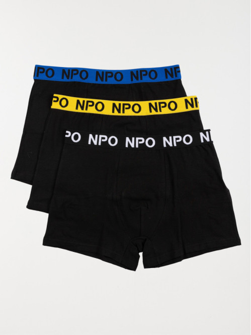 Lot de 3 boxers noirs homme