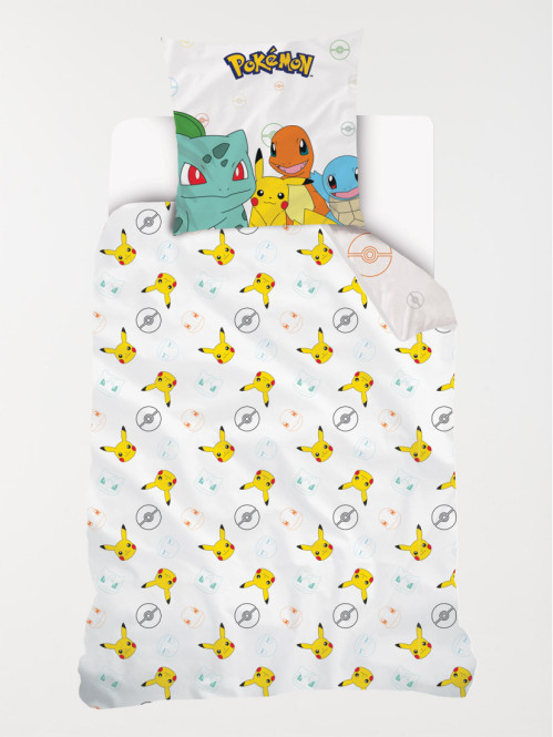 Parure Pokémon 1 personne 140x200 cm Parure Pokémon 1 personne 140x200 cm
