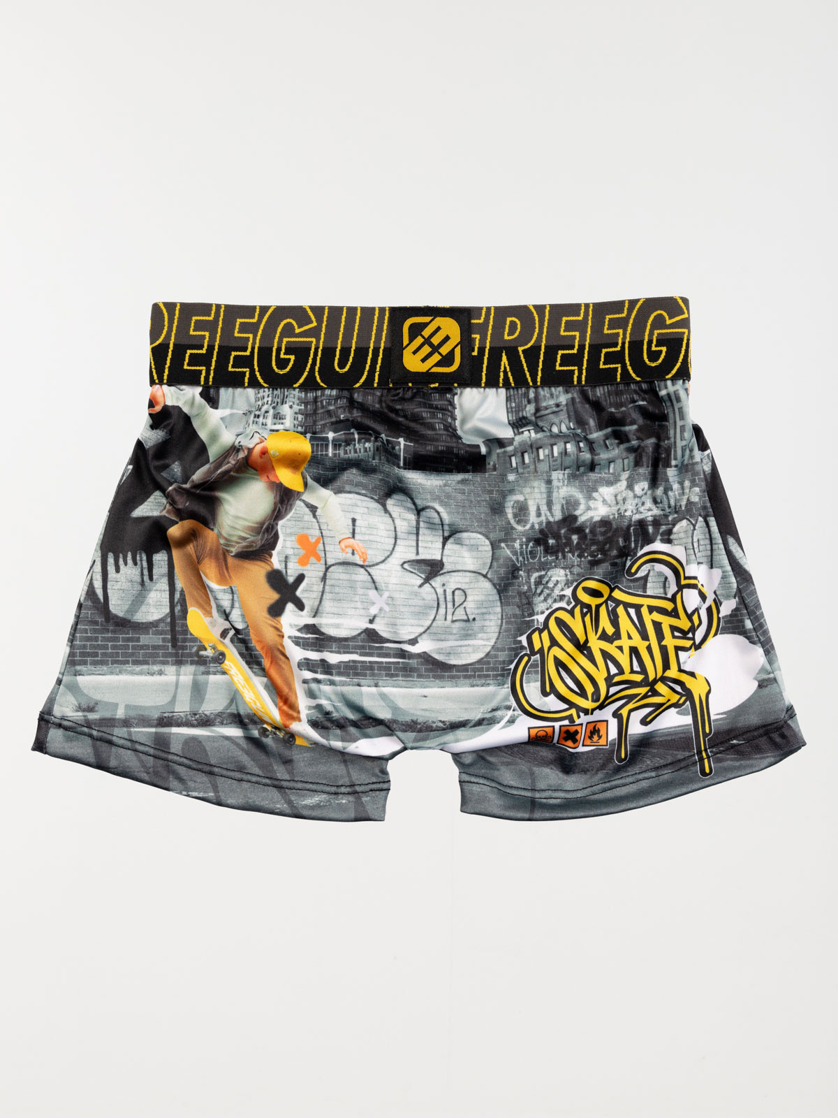 Shorty Freegun imprimé skate garçon