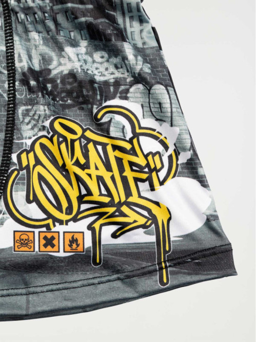 Shorty Freegun imprimé skate garçon