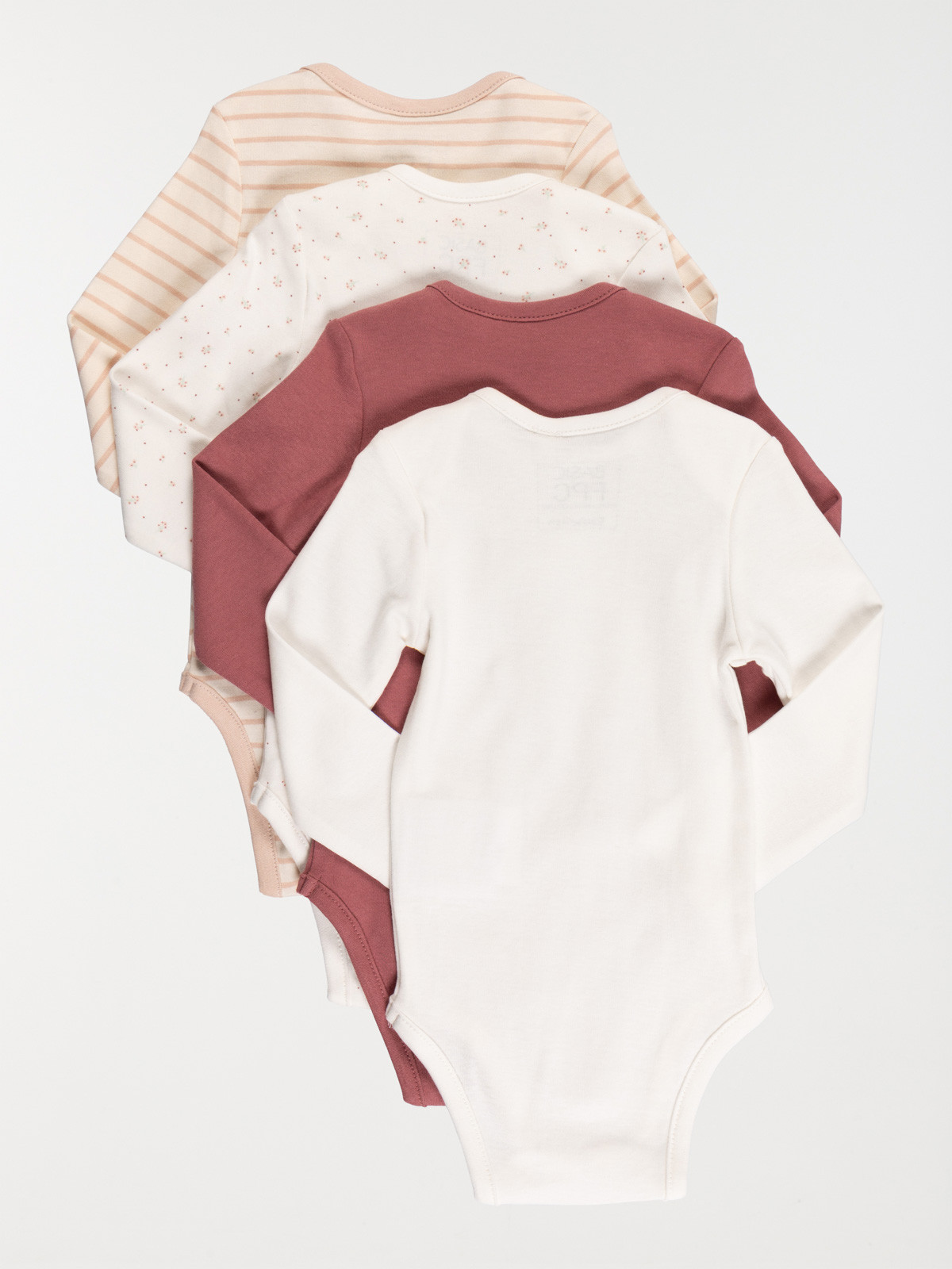 Lot de 4 bodies imprimés fille (3-24M)