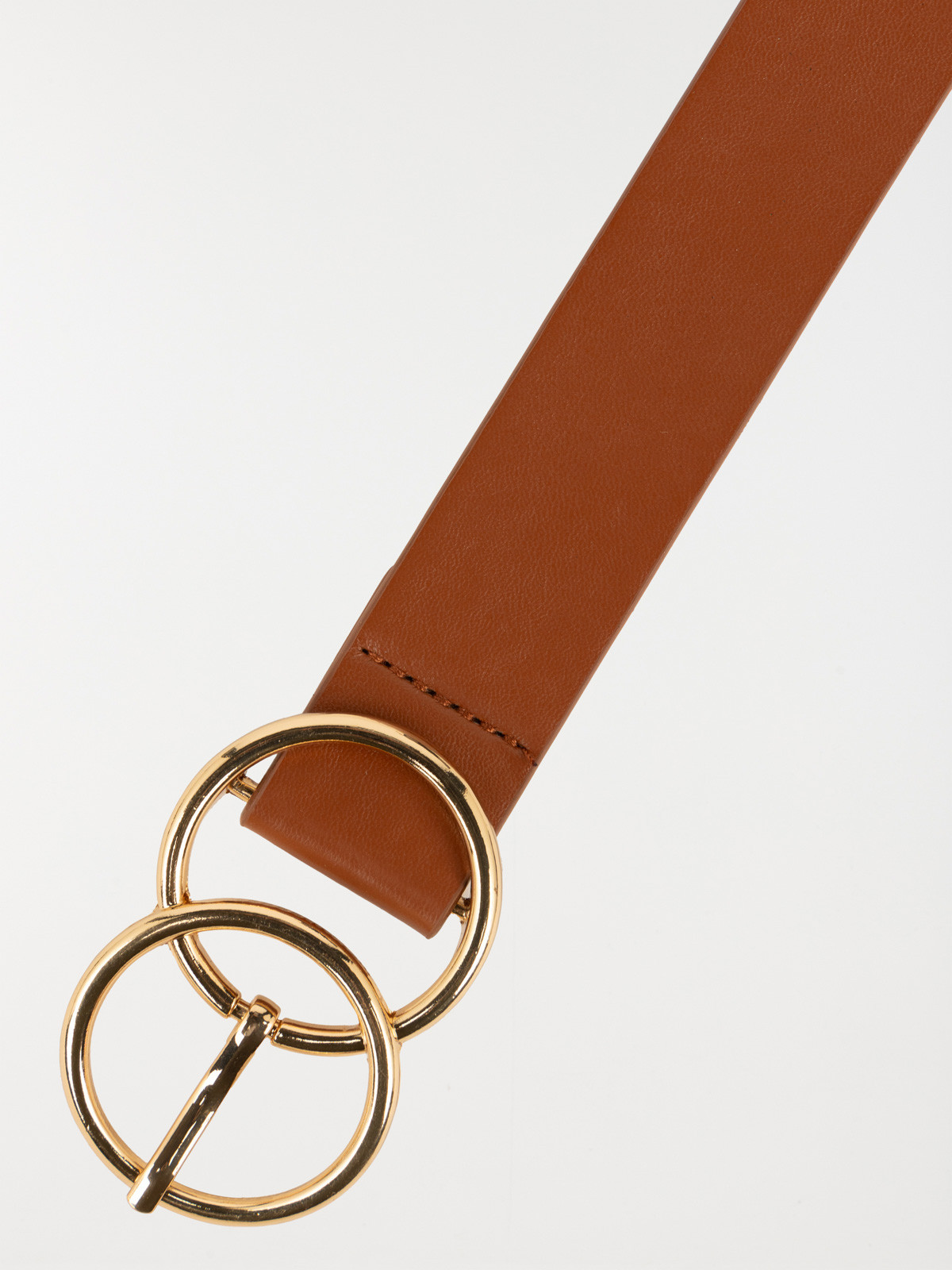 Ceinture marron double boucle femme Ceinture marron double boucle femme