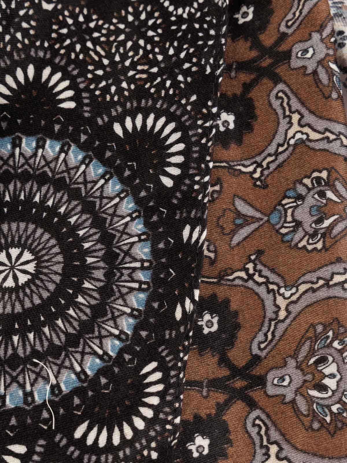 Foulard noir imprimé femme Foulard noir imprimé femme