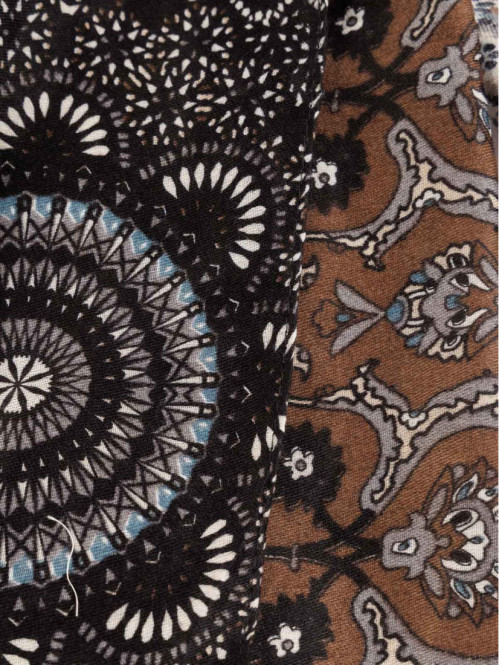 Foulard noir imprimé femme Foulard noir imprimé femme