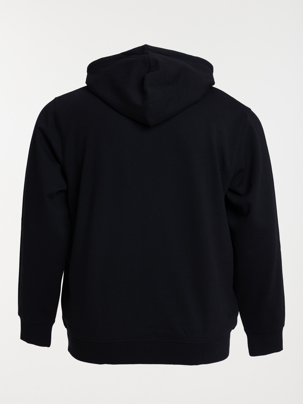 Sweat noir capuche grande taille homme