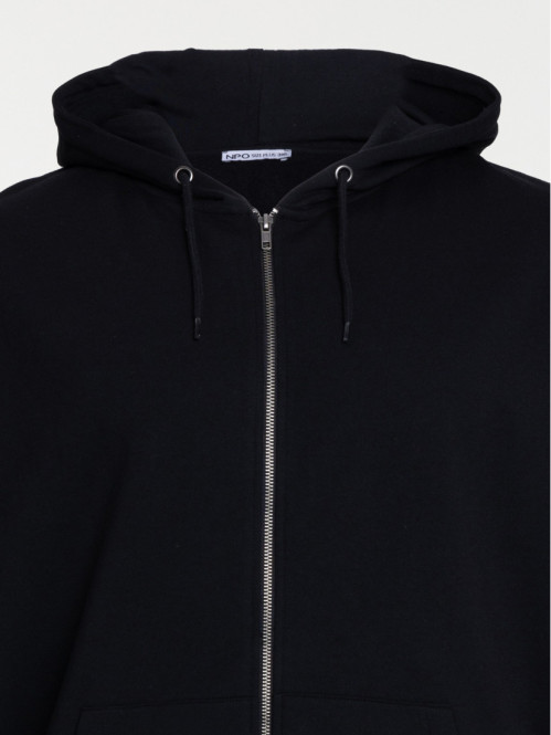 Sweat noir capuche grande...