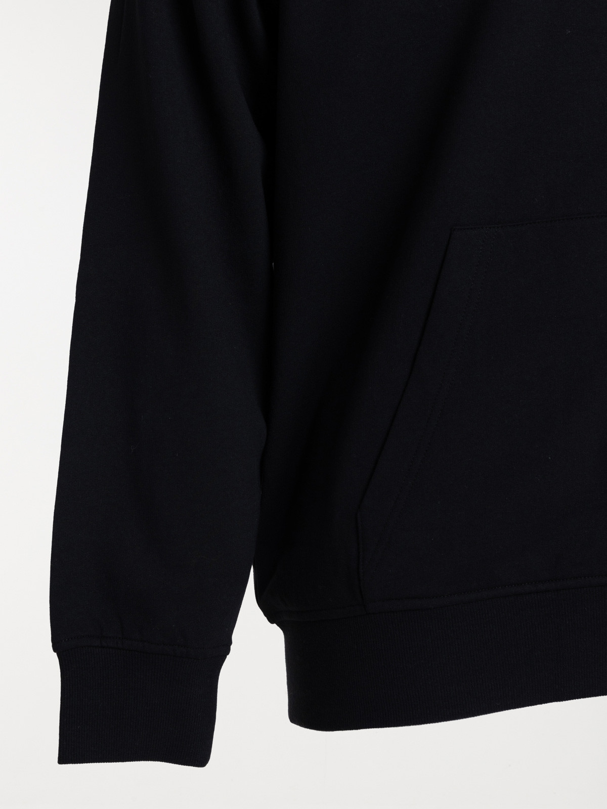 Sweat noir capuche grande taille homme