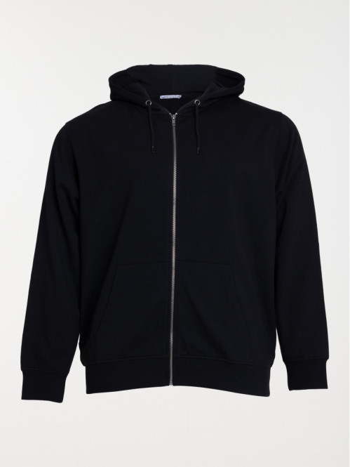 Sweat noir capuche grande...