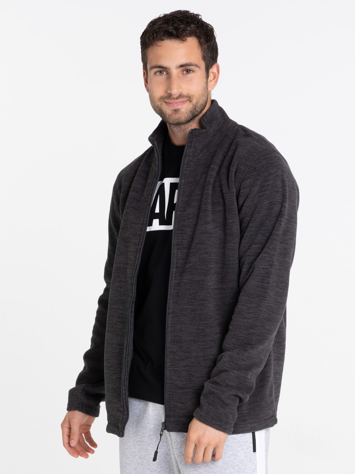Sweat polaire zippé homme