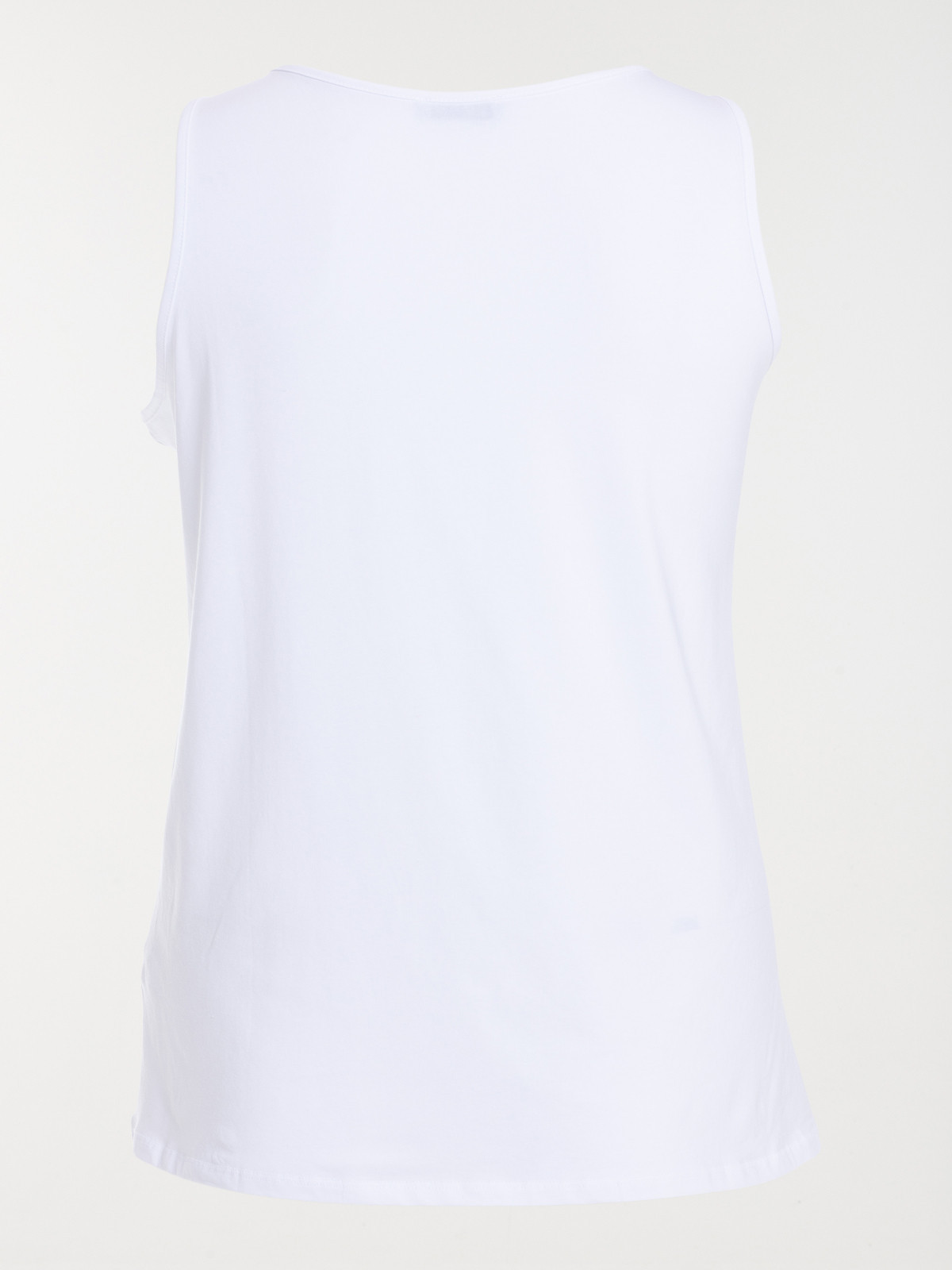 Débardeur blanc grande taille femme