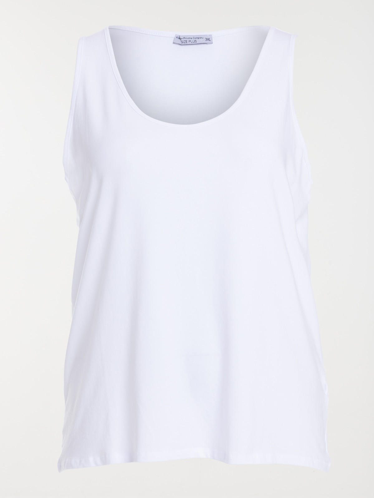 Débardeur blanc grande taille femme