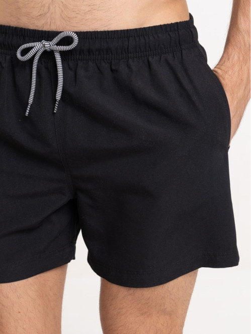 Short de bain noir homme